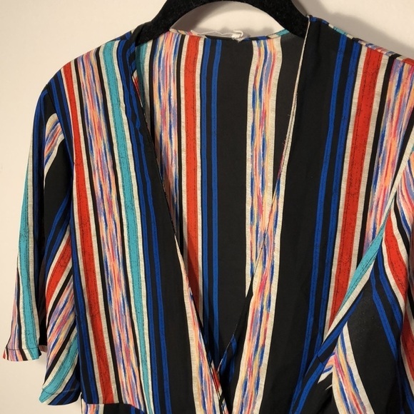 LUSH Stripe Wrap Crop Top - Picture 11 of 13